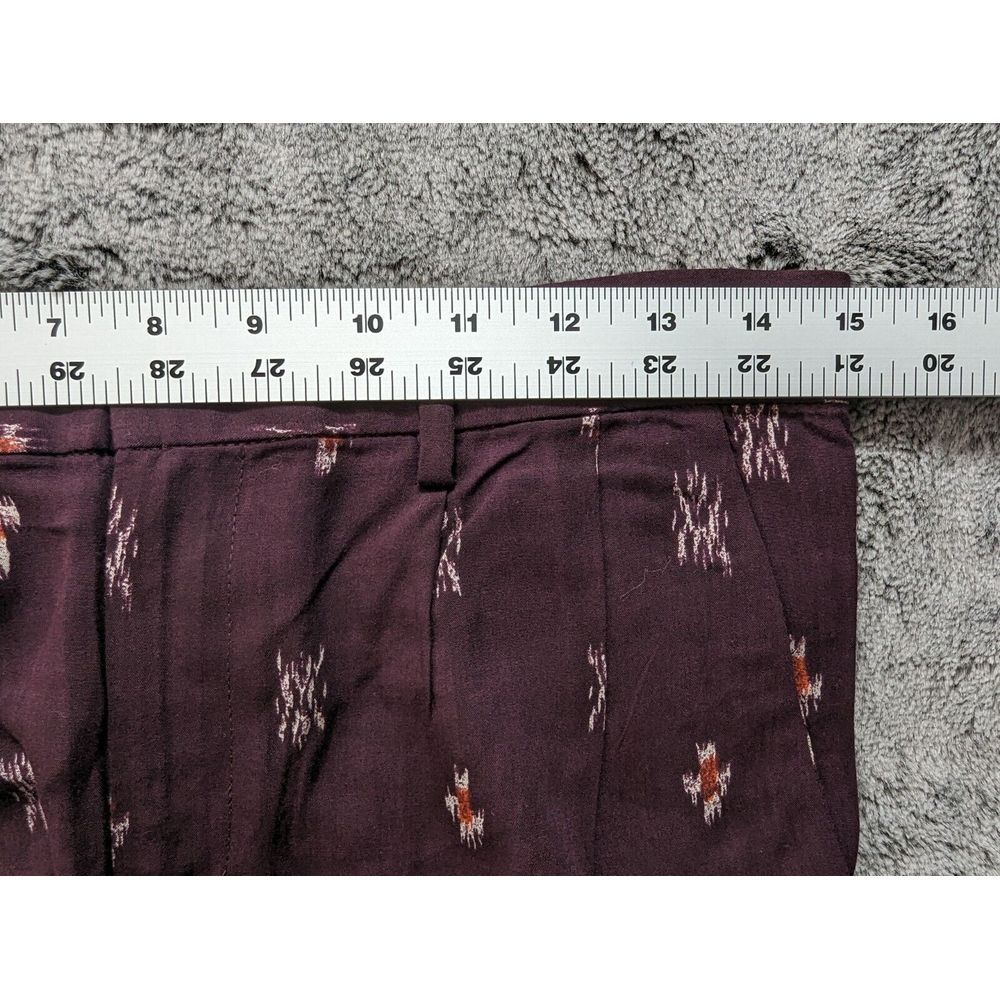 Madewell 1937 Pleated Tapered Leg Pants Women's Size 4 Purple - Picture 6 of 14
